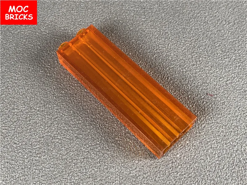 10개/세트 MOC 브릭 투명 높이 1x2x5 1x1x5 2453 2454 DIY 교육용 블록 장난감 어린이 크리스마스 선물
