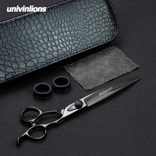 Down Curved Scissor " вниз изогнутые ножницы для домашних собак втулки Острые Ножницы край животные кошка вниз резка VG10 микро зубчатые лезвия режущие инструменты - Цвет: Down Curved Scissor