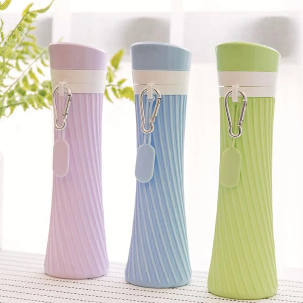 

Small Pretty Waist Creative Travel Cup Silicone Retractable Folding cups Telescopic Collapsible Coffee Cups Outdoor Sport Water