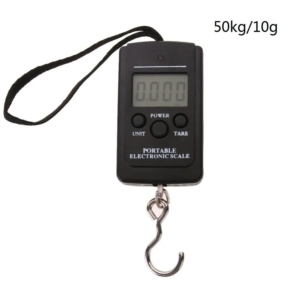 50 кг 5/10 г мини Портативный цифровые весы с одного метра лента Measur для рыбалки Чемодан Кухня взвешивания - Цвет: 2