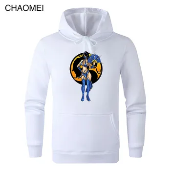

2019 Game Mortal Kombat Hoodies Men Kitana Cotton MK Printed Sweatshirt Hooded Homme Hoody Pullover Clothing C135