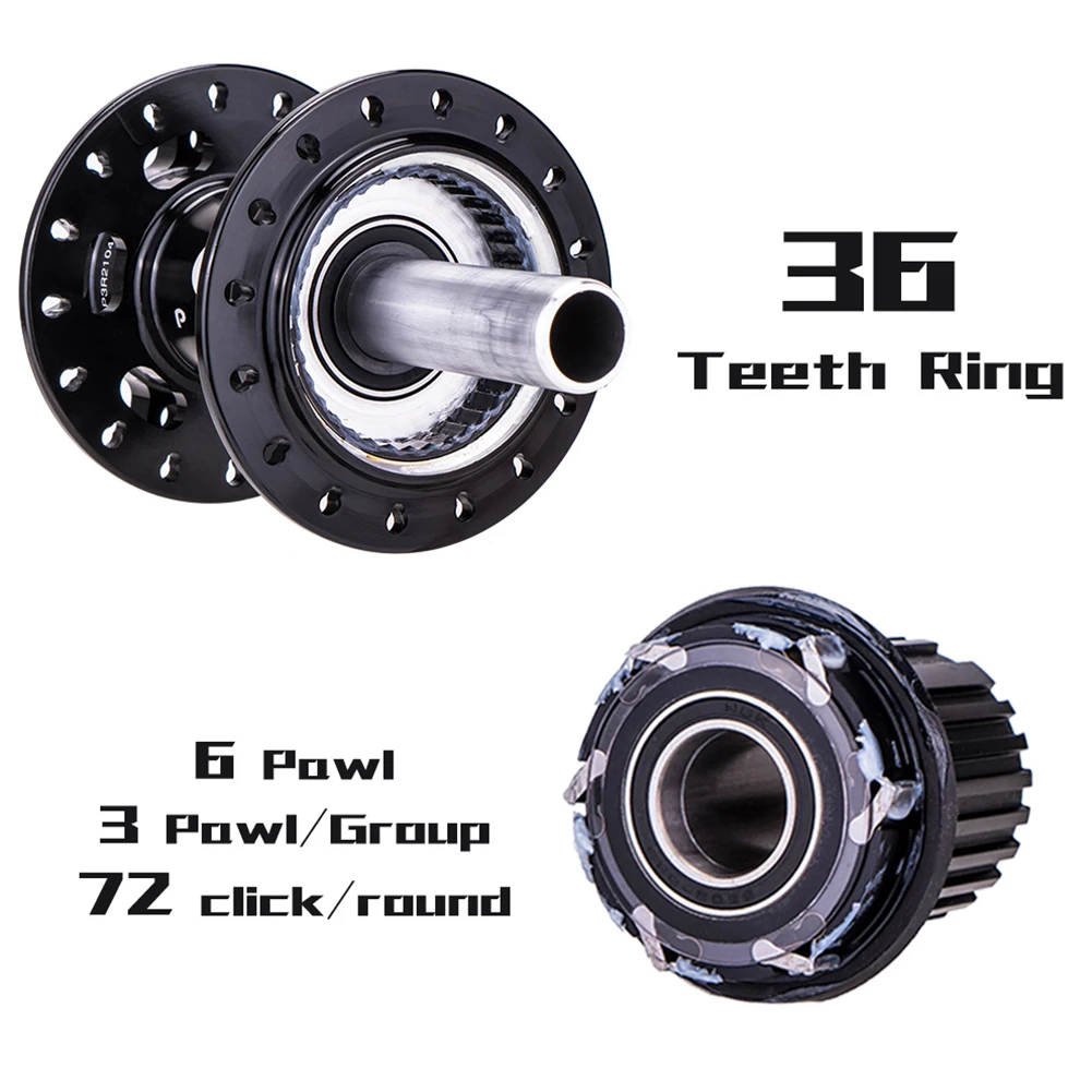 BIKECO Moyeu VTT 32 Trous 4 Roulements Scellés Moyeux De Vélo Pour Frein à Disque 6