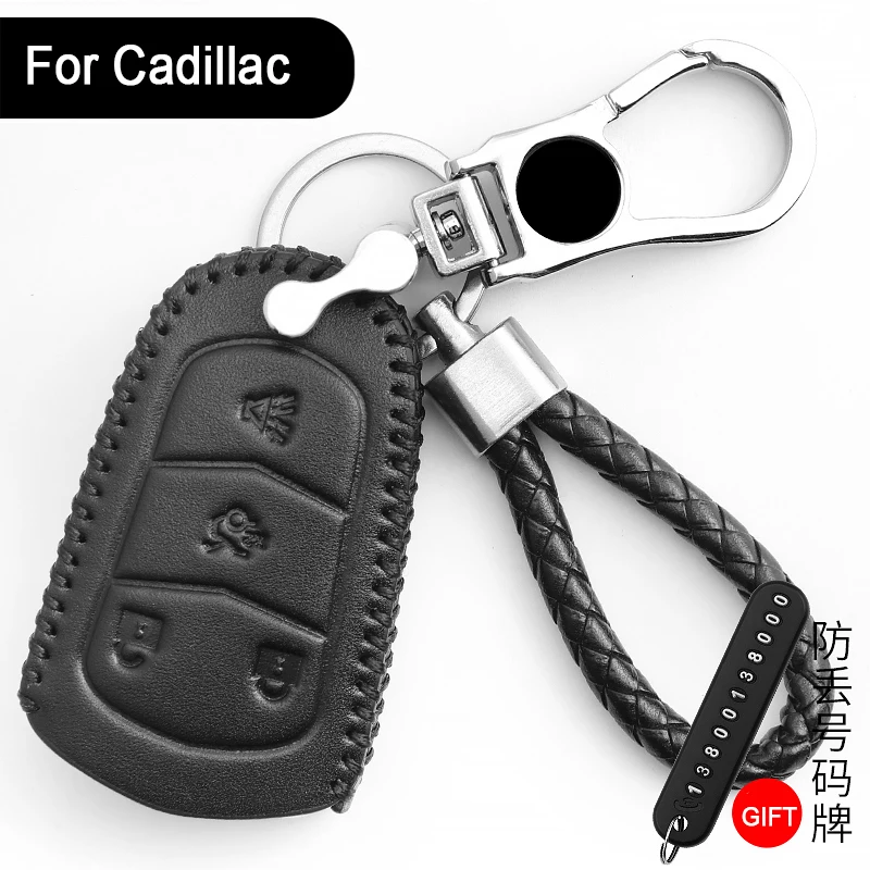 Genuine Leather Cadillac xts key case leather atsl tx5 srx car buckle | Автомобили и мотоциклы