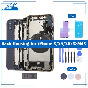 

OEM Back Housing Cover For iPhone 10 X XR XS Max Battery Rear Cover Middle Chassis Frame With Glass Full Assembly Europe Version
