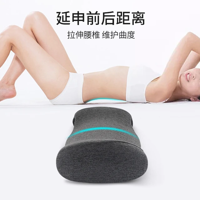 Lumbar Support Pillow for Back Support Memory Foam Pillow for Sleeping in  Bed Waist Support Cushion for Lower Back Pain Relief for Office Chair and