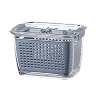 

HOT Multifunctional Storage Box Fresh-Keeping Box Plastic Wash Fruit and Vegetable Drain Basket for Kitchen Drain Basket