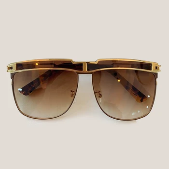 

Brand Designer Goggle Sun Glasses Men Oversized Square Sunglasses Oculos de sol Male UV400