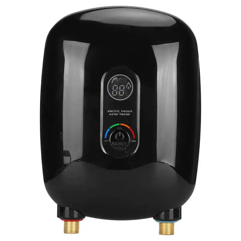 Calentador de agua eléctrico instantáneo de 6500 W, control de temperatura digital, calentador de agua instantáneo sin tanque, flujo de ducha, agua calentada_voghion.com