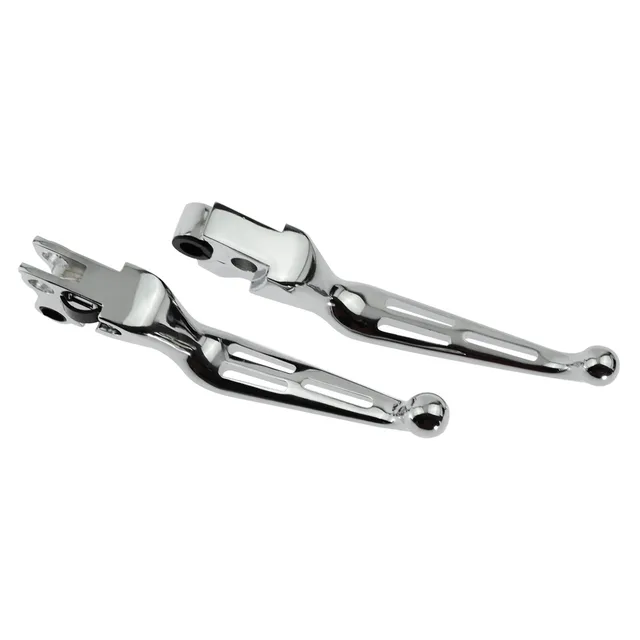 HTTMT Black Skull Brake & Clutch Levers – Billet Aluminum Hand Levers For Harley Touring/Trike (2008-2013, FLHR 2014+)
