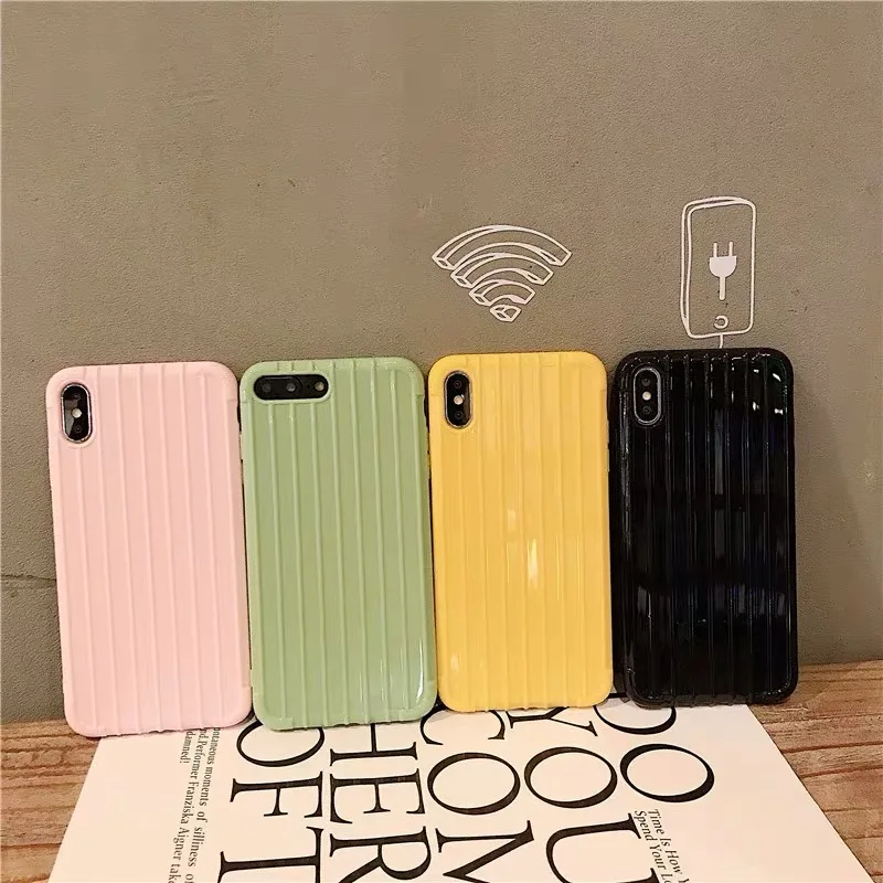 Изогнутый чемодан чехол для телефона Huawei Nova 3 4 5 P20 30 Pro Mate 20 Lite Honor 8X Мягкий ТПУ