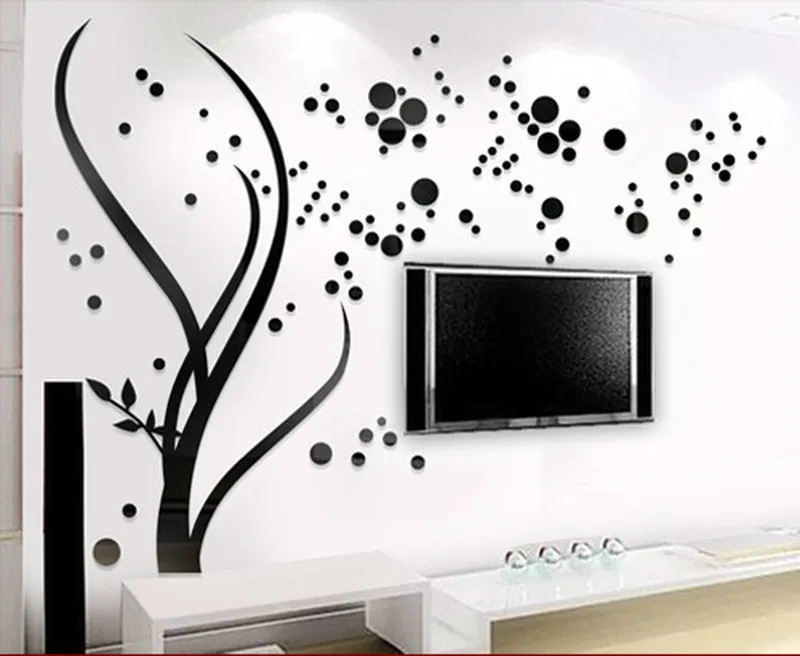 3D акриловые наклейки на стену с изображением семейного дерева настенные
