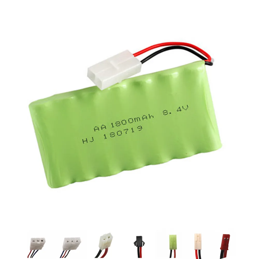 8.4V 1800Mah Nimh Batteria Per Rc Auto Giocattolo Robot Pistola Serbatoi Treni Batteria Ni-Mh Aa 8.4V 700Mah Batteria 1Pcs Per Rc Barche