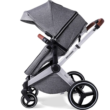 

Adjustable Lightweight Luxury Baby Stroller 3 in 1 Portable High Landscape Reversible Stroller Hot Mom Pink Stroller Travel Pram