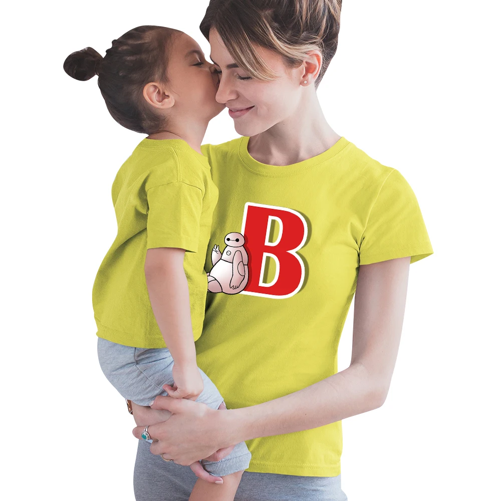 Disney Big Hero 6 T Shirt Famliy Look Outfits Color Tshirt Hipster High Quality Boss Lady Boss Baby Casual Best Friends  T-shirt plus size matching family outfits