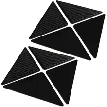 8 шт. треугольные захваты для коврика коврик резиновый противоскользящий коврик с повышенной клейкости Двусторонняя лента