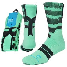 Носки спортивные носки для баскетбола мужские махровые с защитой лодыжки Компрессионные носки зеленый черный хит цвет Новинка Зеленые Носки