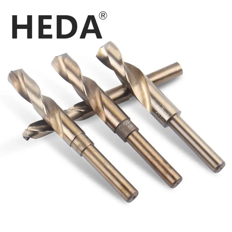Сверла HEDA 13-25 мм 12 7 с круглым хвостовиком уменьшенные 1/2 дюйма кобальт