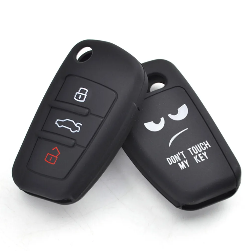 Для Audi A1 S1 A3 S3 A4 A6 RS6 TT Q3 Q7 2005-2013 дистанционный ключ без ключа защитный силиконовый чехол для ключей Fob