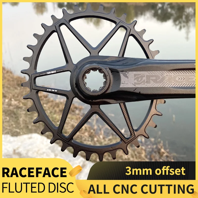 

PASS QUEST Mountain Bike Sprocket 28-38T 3mm Offset Round/Oval Narrow Width Sprocket Suitable for RACEFACE Bicycle Sprocket