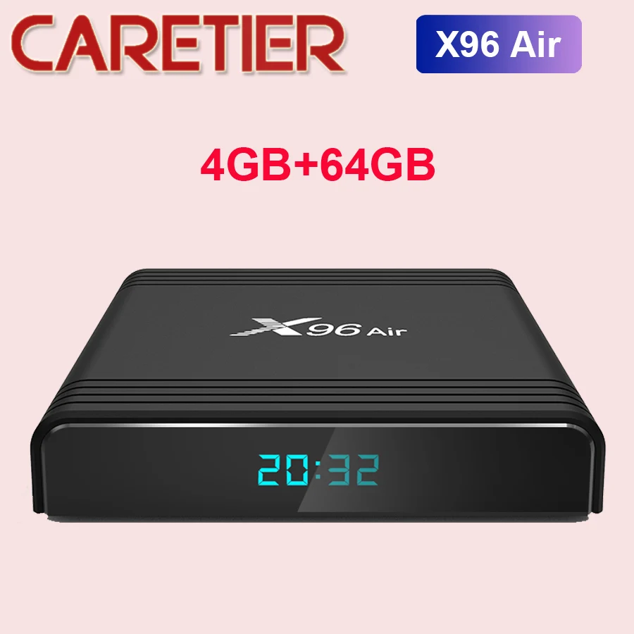 50 шт. Amlogic S905X3 X96 Air Android 9,0 tv Box QuadCore 2,4& 5G Dual Wifi BT Поддержка 8K медиаплеер X96 Air Max 4 Гб 64 ГБ - Цвет: 4GB 64GB