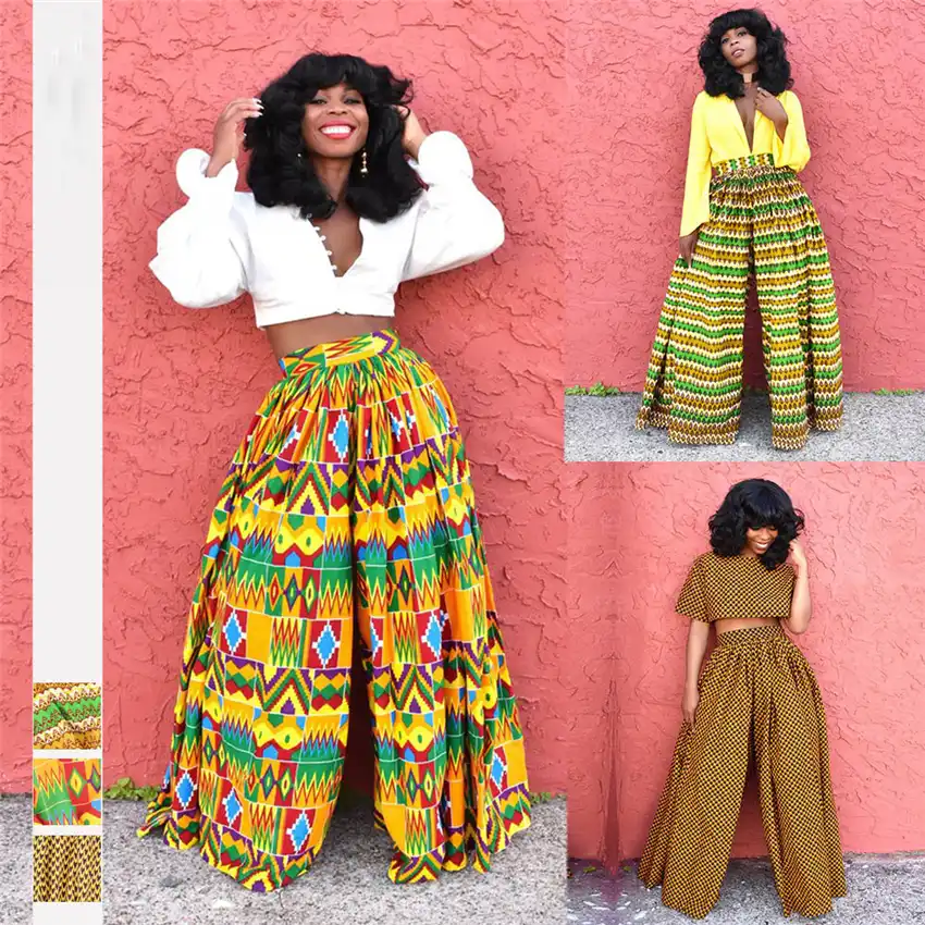 ankara high waist trouser