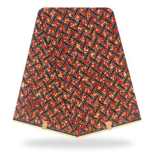 Tqdновое поступление хлопок африканская восковая ткань настоящий голландский воск 6 ярдов/шт для свадебного рождественского платья