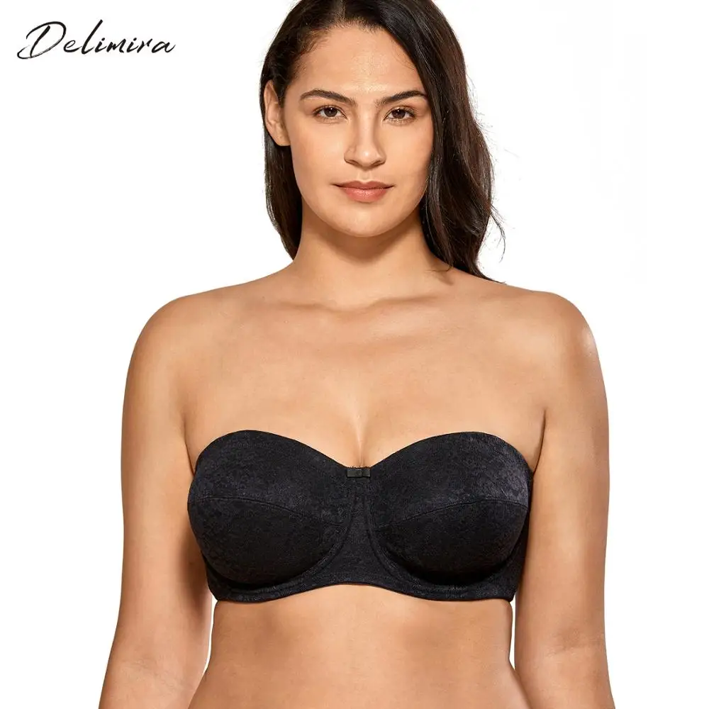Unlined underwire strapless bra Clearance
