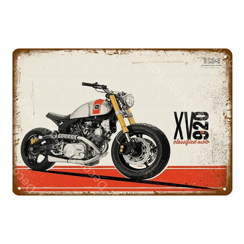 Винтажные дорожные знаки Lambretta электромобиль Suzuki мотоцикл металлический плакат Паб Бар домашний декор прямоугольная доска YI001 - Цвет: YD2730i