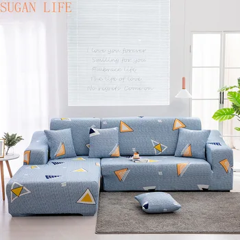 

1/2 pieces Sofa Cover Set Geometric Couch Cover Elastic Sofa Cover for Living Room Pets Corner L Shaped Chaise Longue Sofa Cover