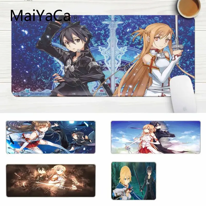 MaiYaCa Sword Art Online игровые коврики для геймеров коврик для мыши Комфортный коврик для мыши игровой коврик для мыши