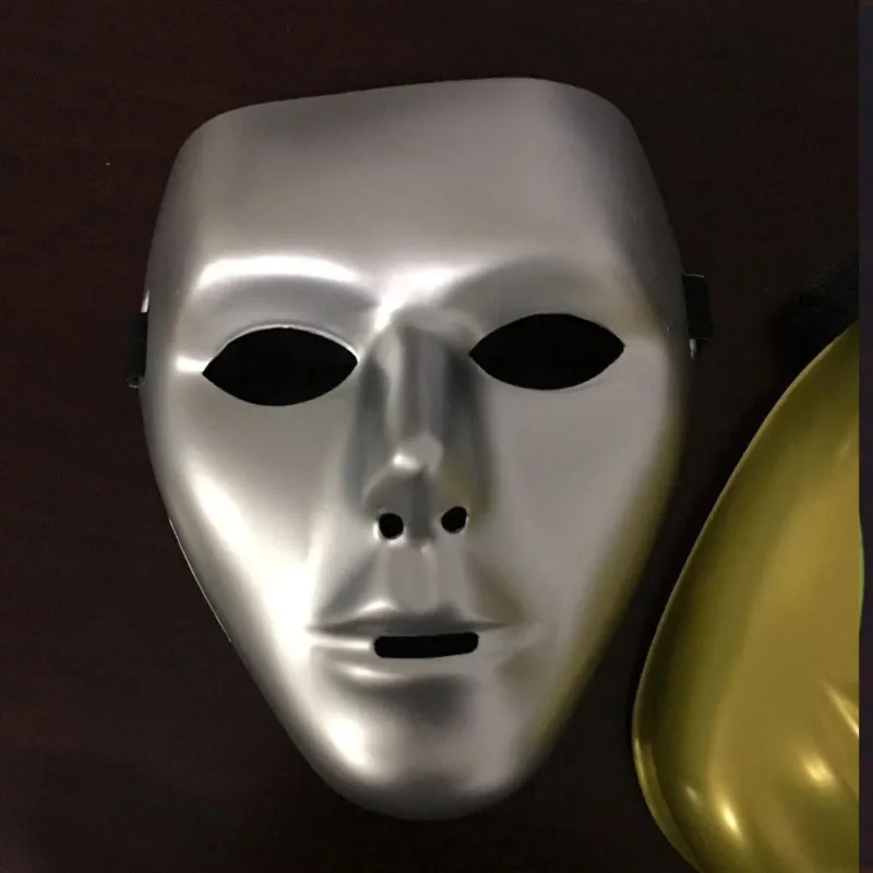 DIY маска золотого и серебряного цвета маска для вечеринки, танцев Новинка pvc уличных танцев маски для хеллоуина украшения