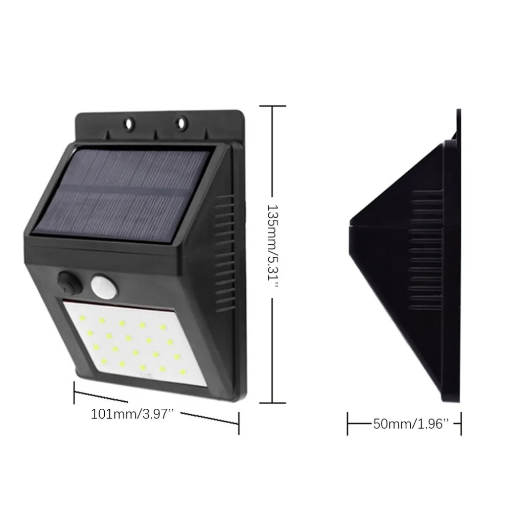 30 LED Solar Light Human Body Induction Wall Light Motion Sensor Street Lamp Induction Light