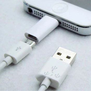 

Micro USB Cable To 8 Pin Adapter For iPhone 8 7 6 6S 5 5S 5C SE X ipad Converter Charger 8pin Female Adapter