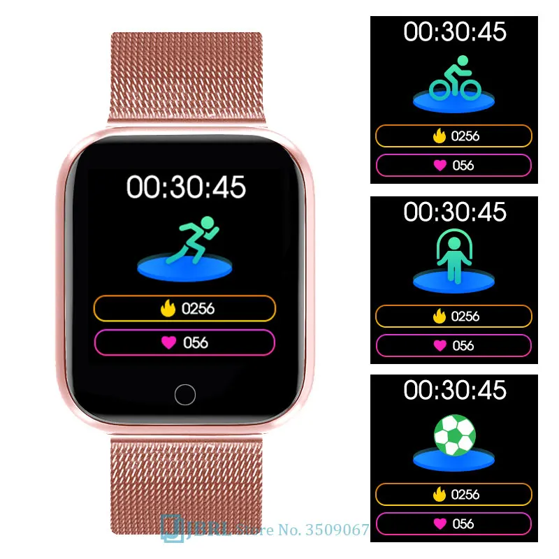 Умные часы из нержавеющей стали для мужчин и женщин умные Android IOS электронные