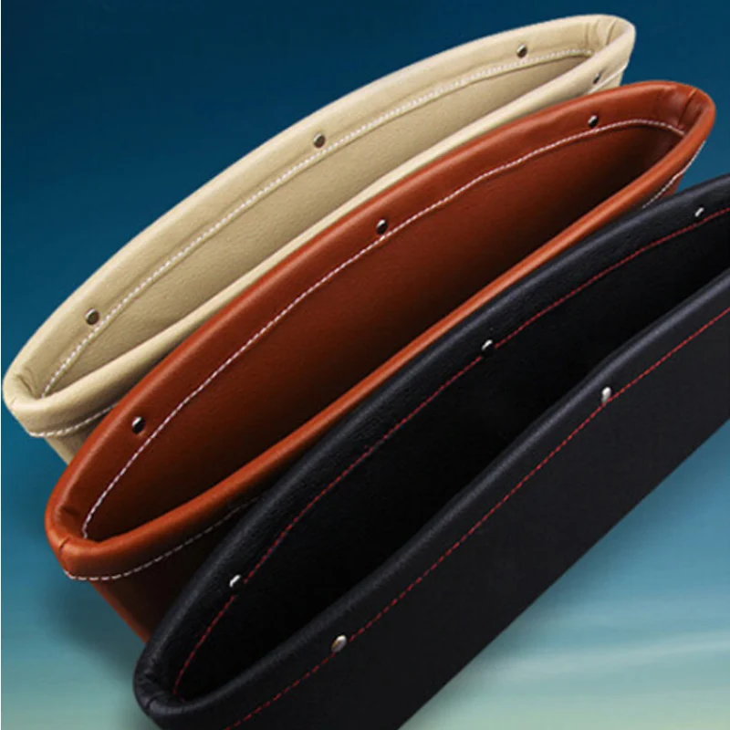 1 шт. автомобильный органайзер искусственная кожа сиденье зазор анти утечка ящик