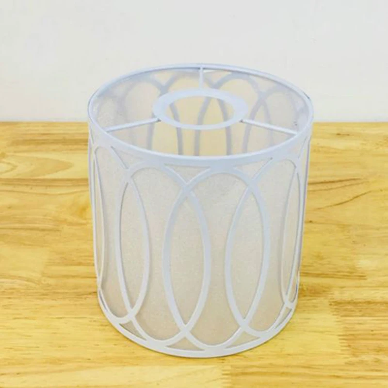 

14x14cm Lampshade Ceiling Light Cover Protective Shell Home Decor Wrought Metal Display White Lightning Accessories