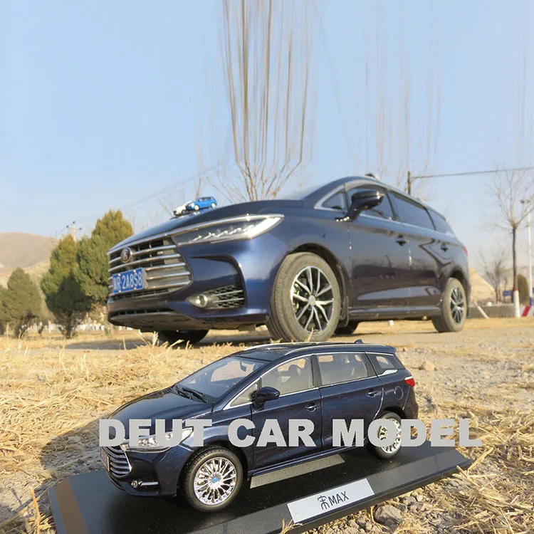 Литая 1:18 Игрушечная модель автомобиля BYD SONG MAX DM MPV, детская Игрушечная машина, оригинальная Авторизованная аутентичная детская игрушка