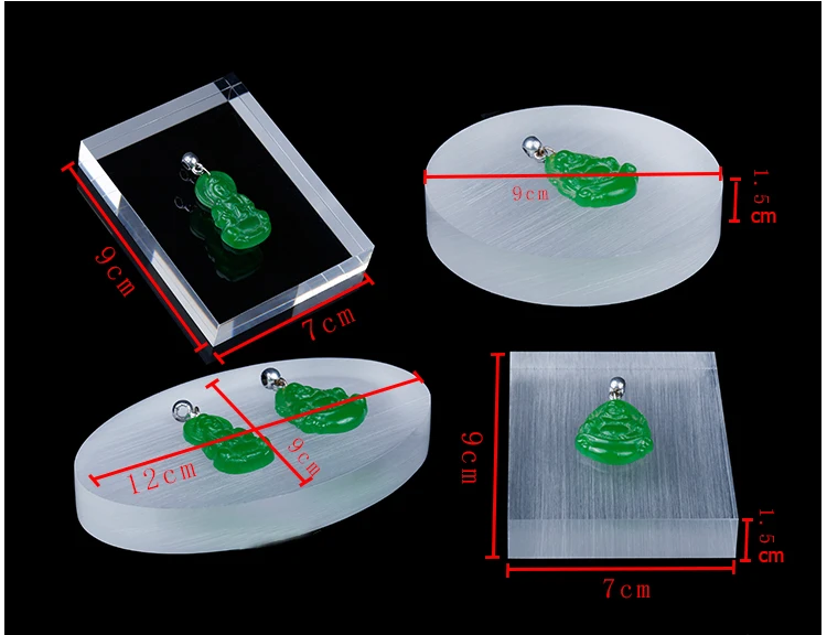 Пользовательские ювелирные изделия дисплей Блок акриловый Бутик Магазин счетчик витрина многоцелевые аксессуары ювелирные изделия выставочный стенд
