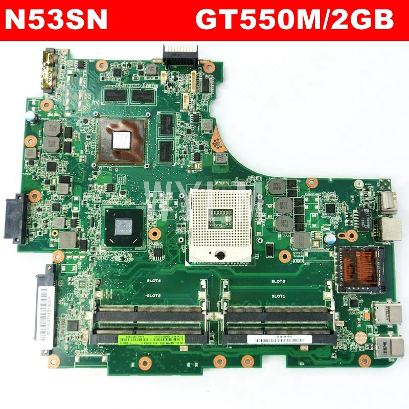 N53SN GT550M/2 ГБ 4 Оперативная память Слоты Материнская плата Asus N53S N53SV N53SM ноутбука 100%