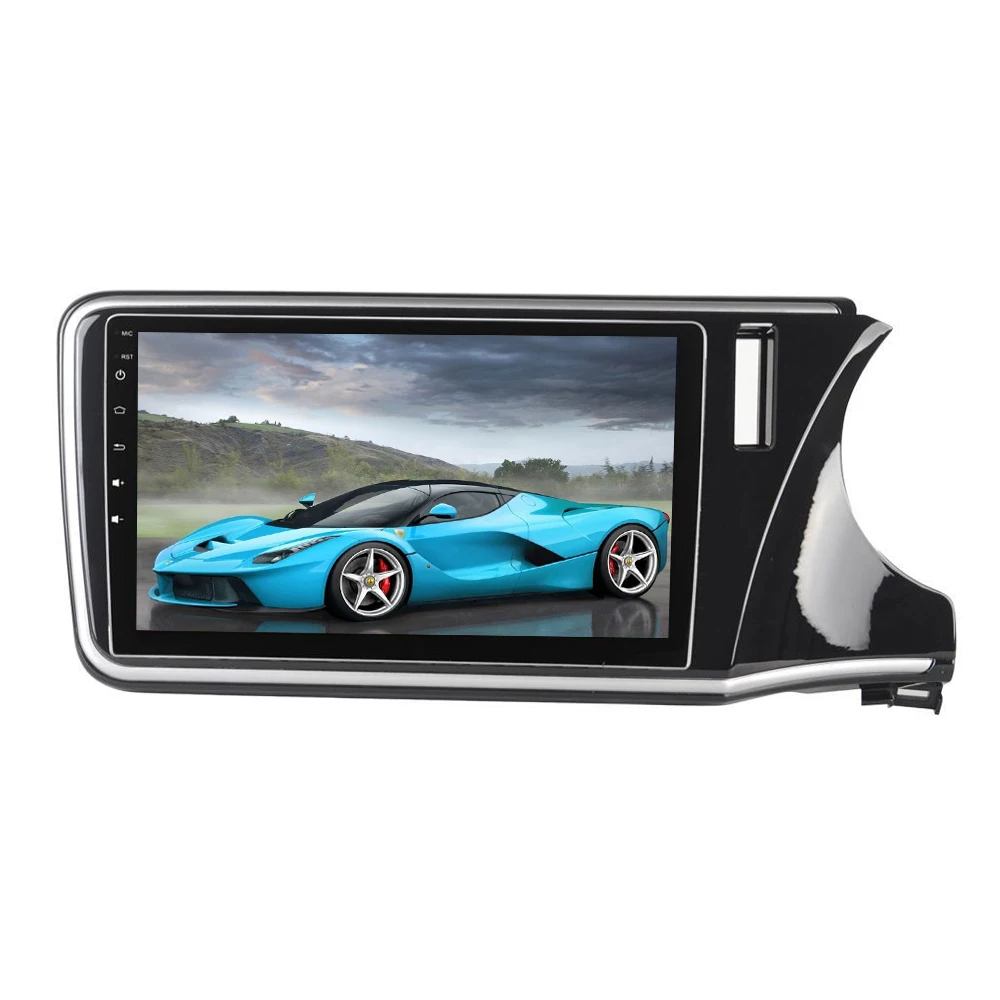 Sinosmart Android 8,1 автомобильный радиоприемник с навигацией GPS для Honda City 2din 2.5D ips/QLED экран