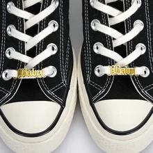 Custom Name Baby Girl Shoe Buckle Women Men Gold Old English Stainless Steel Zodiac Gemini Angel Buckie Tag Cute Jewelery 2020