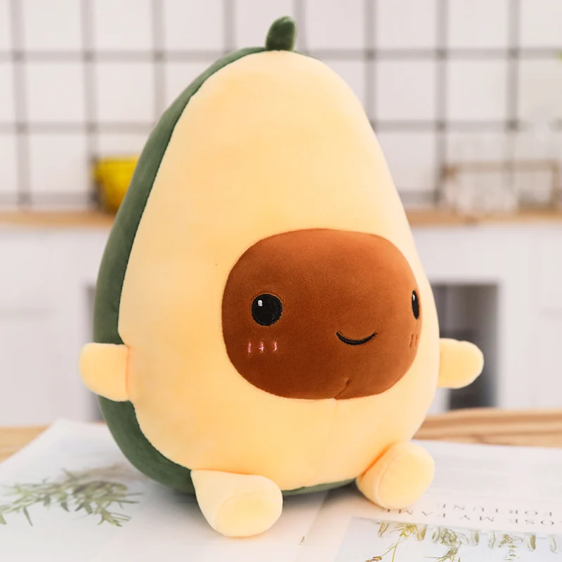 Авокадо Фрукты плюшевое растение игрушки мультфильм милая мягкая кукла подушка