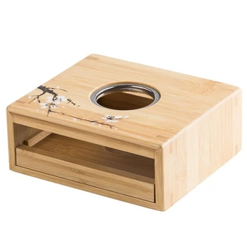 

Bamboo Tea Warmer Candle Heating Holder Japanese-Style Thermostat Wine Temperature Base Teapot Heater Tea Pot Insulation