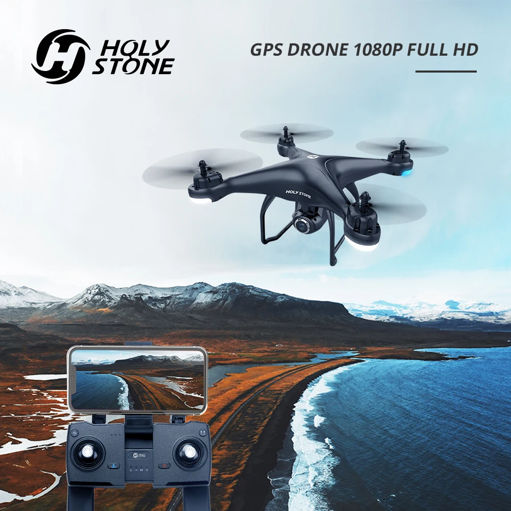 Квадрокоптер Holy Stone HS120D GPS 1080p Wi Fi 300 м|Радиоуправляемые вертолеты| |