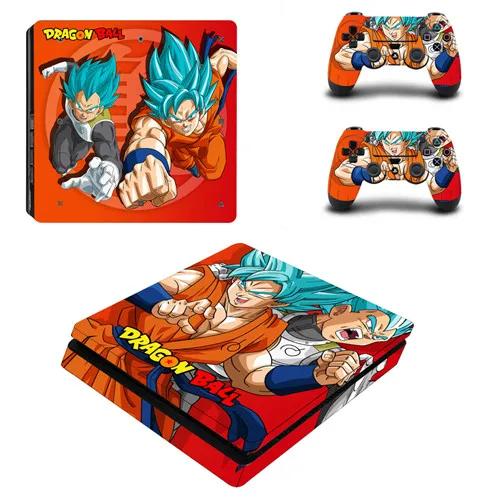 Dragon Ball супер полное покрытие лицевые панели PS4 тонкая кожа Виниловая наклейка, стикер для Playstation 4 консоль и контроллер PS4 тонкая кожа - Цвет: P4SQB0069