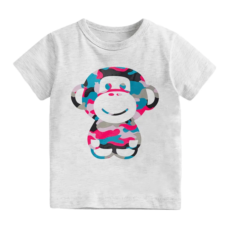Children Summer Baby Girl Boutique Clothes Animal Print Tee Tops Brand