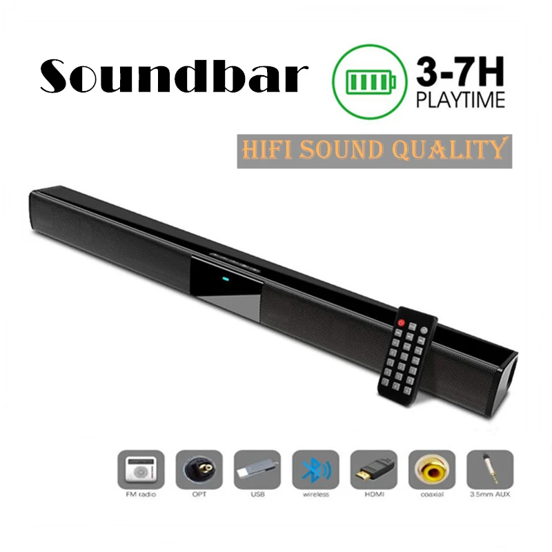 Проводная и беспроводная ТВ-Колонка 40 Вт с поддержкой Bluetooth | - Цена: 1 770,38 - 2 238,81 руб.