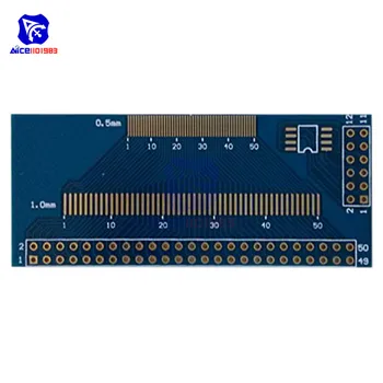 

diymore Multiple 0.5/0.7/0.8/1.0mm Pitch TFT LCM LCD Adapter Board FPC-50 Board SMD To DIP