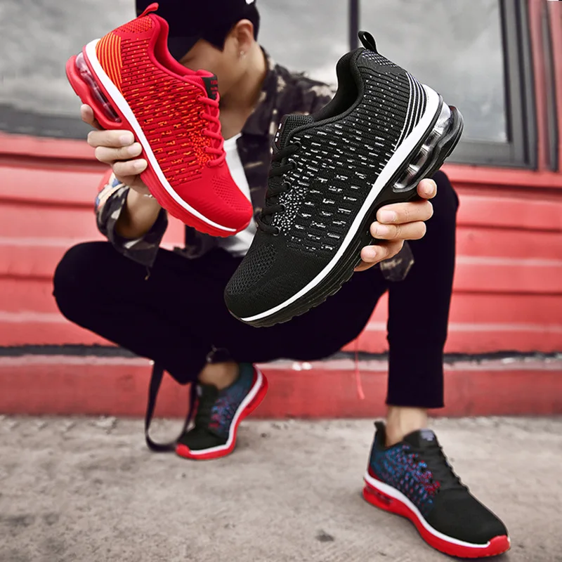 

Spring And Autumn Air Cushion Men Sports Footwear Versatile Running Shoes Sneakers BOY'S Skateboard Shoes Korean-style Low Top T