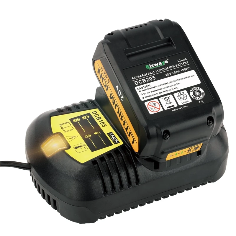 12V Max и 20V Макс литий-ионный Батарея Зарядное устройство 3A для Dewalt 10,8 V 12V 14,4 V 18V 20V DCB101 DCB115 DCB107 DCB105 Батарея штепсельная вилка стандарта США